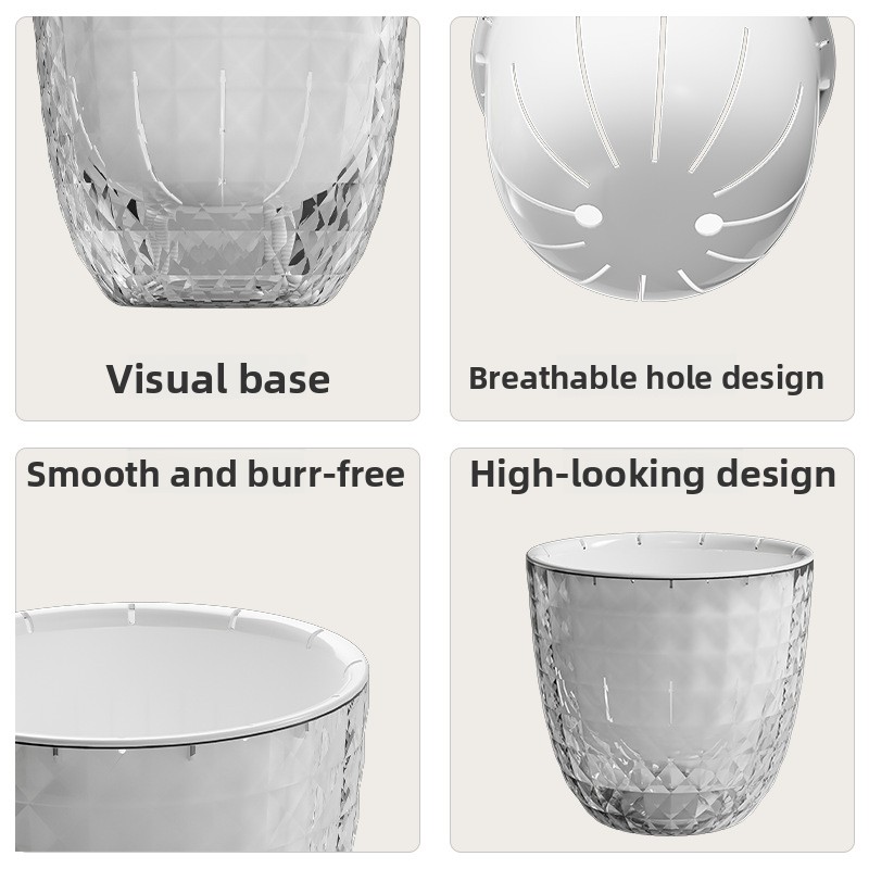 Transparent Plastic Lazy Plant - Aloe Vera Pot review and price
